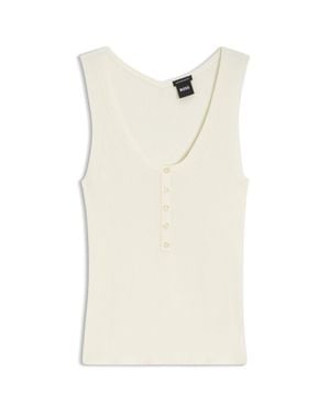 BOSS Sleeveless Top - White