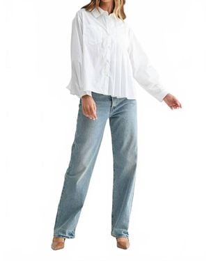 Joh Pleating Top - Blue