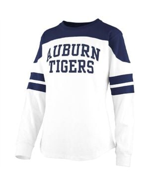 Pressbox Auburn College Half-Back Top - Blue