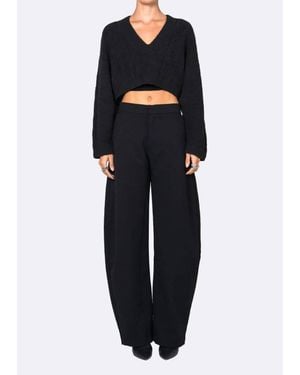 NonChalant Label Sam Crop Sweater - Black