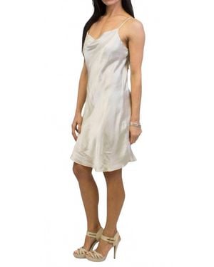Gigi Moda Madonna Satin Mini Dress - Natural