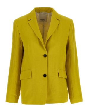 Max Mara Linen Blazer - Yellow
