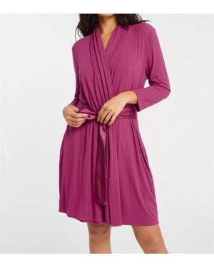Fleur't Iconic Long Sleeve Robe - Purple