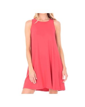Apny Sleeveless Mini Dress - Pink