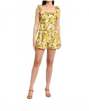 En Saison Bianca Sleveeless Top - Yellow