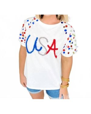 Bibi All-American Sparkle Top - Blue