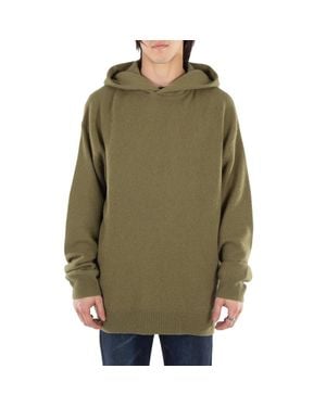 Acne Studios Hooded Cashmere Blend Sweater - Green