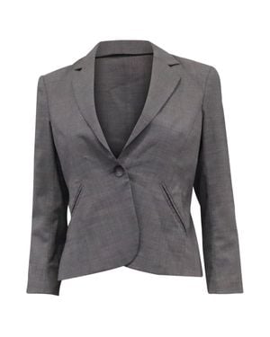Theory Single-Breasted Blazer - Gray