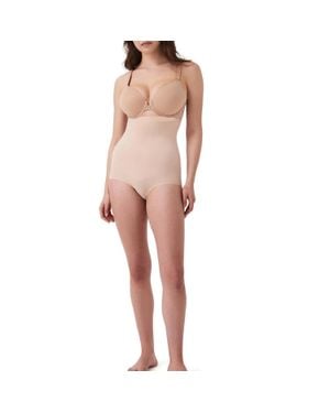 Spanx Higher Power Panties Soft Nude Tummy Control Shapewear Gbo3971 - Pink