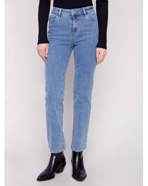 Charlie b Corduroy Straight Leg Pants - Blue