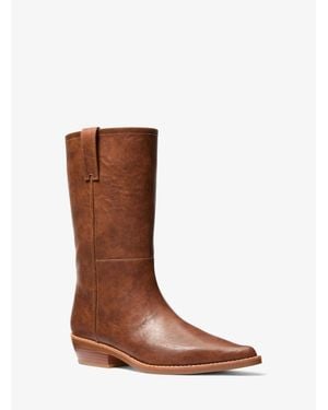 MICHAEL Michael Kors Michael Kors Farren Distressed Boot - Brown