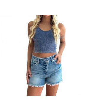 Kancan Western Breeze Denim Short - Blue