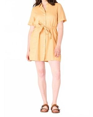 Dex Soft Apricot Dress - White