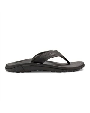 Olukai Ohana Beach Sandals - Black