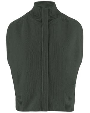 Sa Su Phi Cashmere High-Neck Sleeveless Sweater - Green