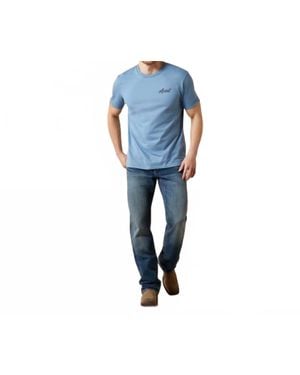 Ariat Cattle Co. Short Sleeve T-Shirt - Blue