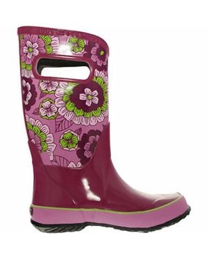 Bogs Classic Pansies Waterproof Boots - Purple