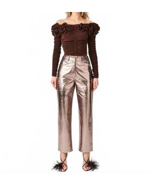 Amy Lynn Yasmine Metallic Pants - Multicolor