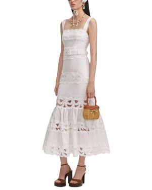 Amanda Royal Midi Dress - White