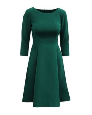 Alberta Ferretti Fit And Flare Dress - Green
