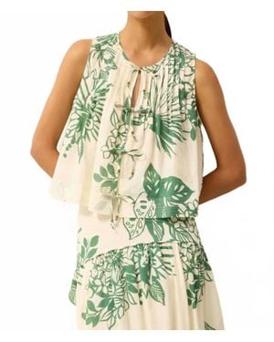 Marie Oliver Romina Pintuck Top - Green
