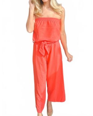 Bishop + Young Free Spirit Strapless Jumpsuit - Red