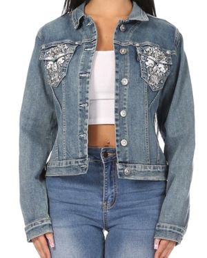 Bus Stop Super Cool Denim Jacket - Blue