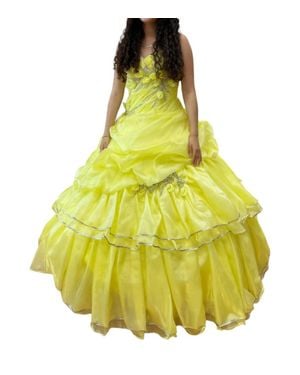 Mary's Bridal Off Shoulder Quinceañera Dress - Yellow