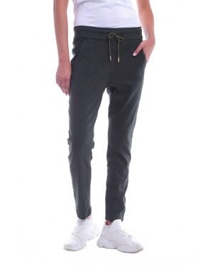 Bianco Textured Jogger Pants - Blue