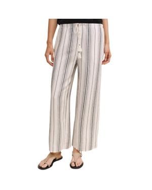 Bella Dahl Tassel Cord Drawstring Crop Pants - Multicolor