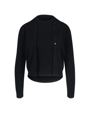 Canessa Cashmere Twinset Cardigan - Blue