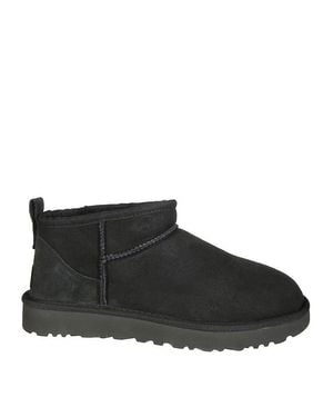 UGG W Classic Ultra Mini Suede Boots - Black