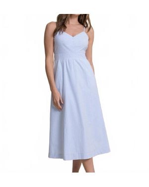 Southern Tide Cami Seersucker Dress - Blue