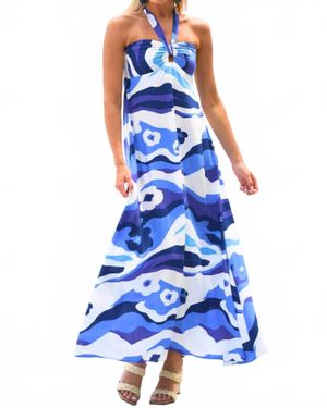 Walker & Wade Byron Bay Midi Dress - Blue