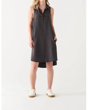Dex A-Line Tencel Knee Length Dress - Black