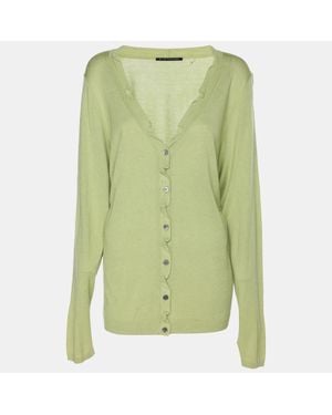 Tahari Stretch Knit Sammy Long Sleeve Sweatshirt - Green