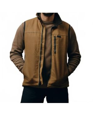 Filson Tin Cloth Primaloft Vest - Brown