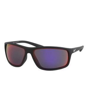 Nike Sunglasses Rectangle Full Rim, Matte/ Frame And Infrared Mirror Lens Ev1113016 - Purple