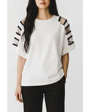 Fantastic Fawn Chain Detail Tee - White