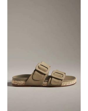 Kaanas Tumbes Leather Pool Slide - Brown