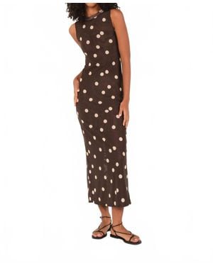 The Lulo Project Salty Midi Dress - Brown