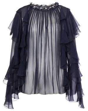 Alberta Ferretti Classic Shirt With Tailored Fit - Black