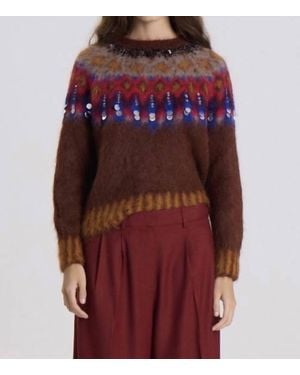 Maria Cher Brookside Creek Sweater - Red
