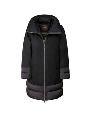 Moorer Soraya-Le Wool-Cashmere Down Coat Nero - Black