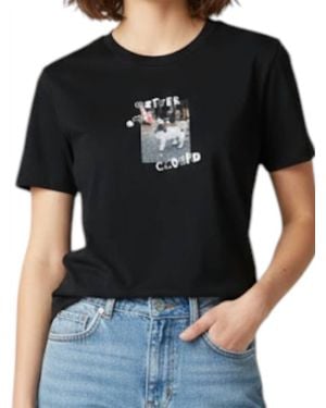 Closed Printed Short Sleeve Tee - Black