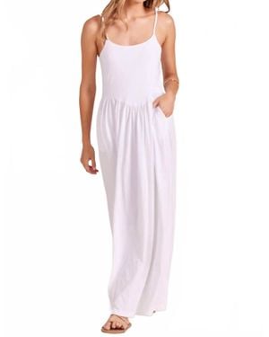 Bobi Smocked Waist Dress - Purple