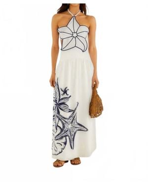 FARM Rio Coast Stars Maxi Dress - White