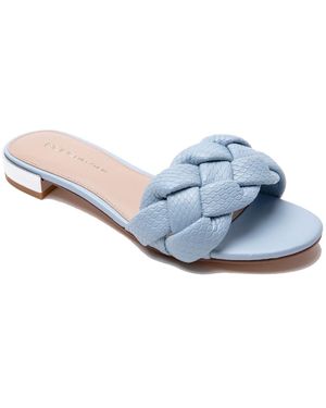 BCBGeneration Deelo Woven Slip On Slide Sandals - Blue