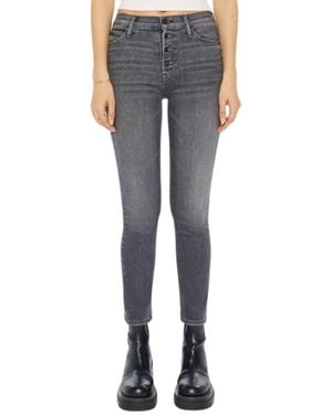 Mother Pixie Mid Rise Dazzler Ankle Jean - Blue
