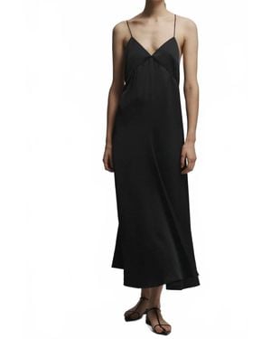 Saint Art Fallon Open Back Slip Dress - Black